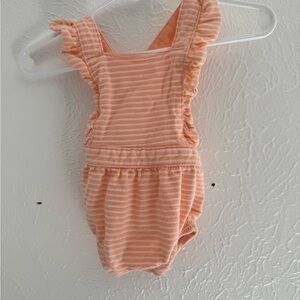 Cat & Jack Peach Striped One Piece